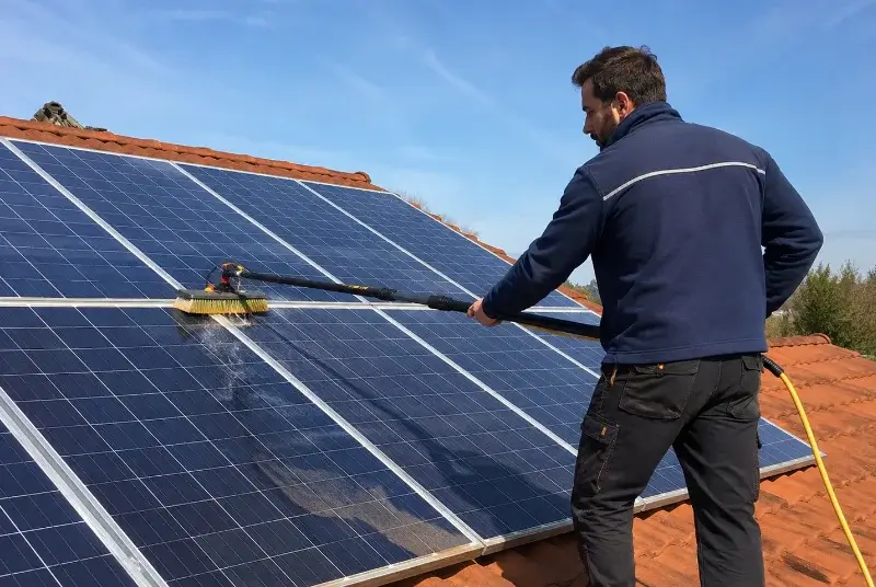 Nettoyage et entretien de panneaux solaires à Fontevraud-l'Abbaye